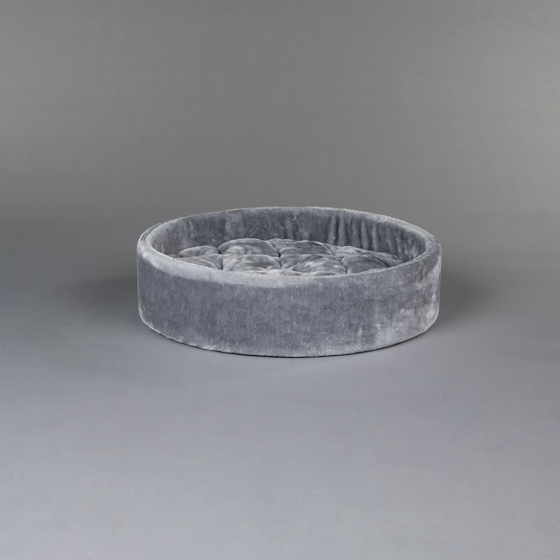 Lichtgrijs kleurige, 60 cm Diameter Ronde Sleeper Zetel (Incl. Kussen)