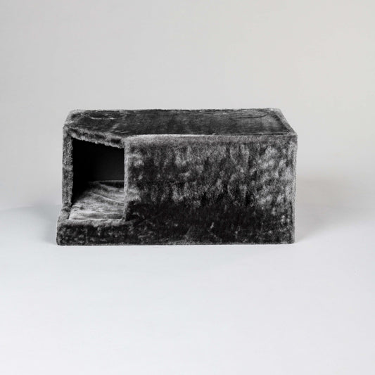 Speelhuis Donkergrijs kleurig, Corner Coon 55 x 35 x 25 cm (incl. Kussen)