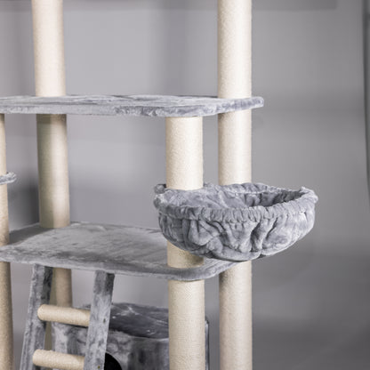Cat Tree for Large Breeds - Panther XXL (Light Grey)