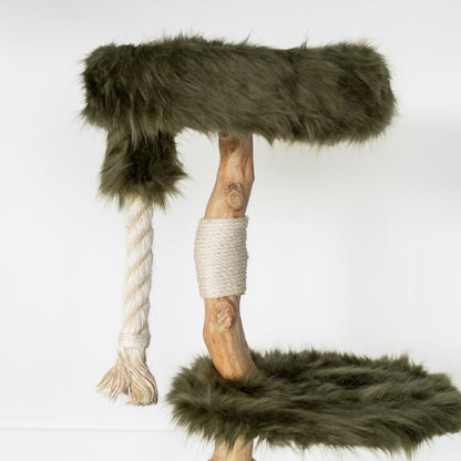 Cat Tree Furry Bengal (Forest Green)