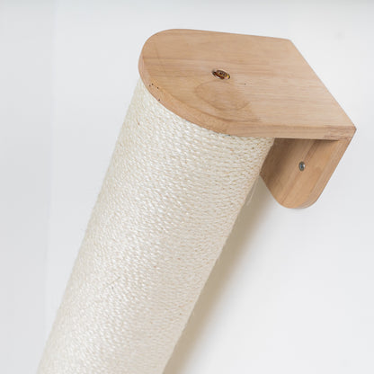 Cat Climbing Wall - XXL Wall Sisalpole (Beige)