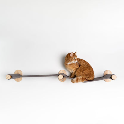 Wandmeubel Klimmuur Kat - Muur Brug (Grijs)