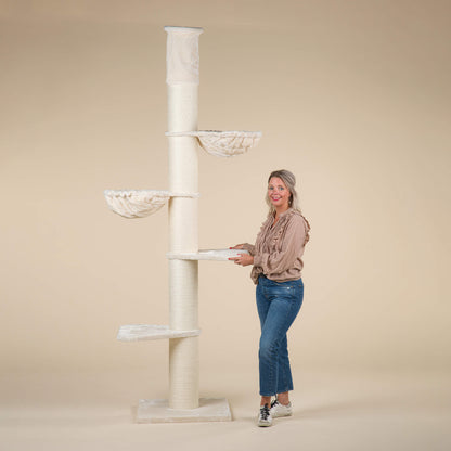 Krabpaal Maine Coon Tower (Sahne)