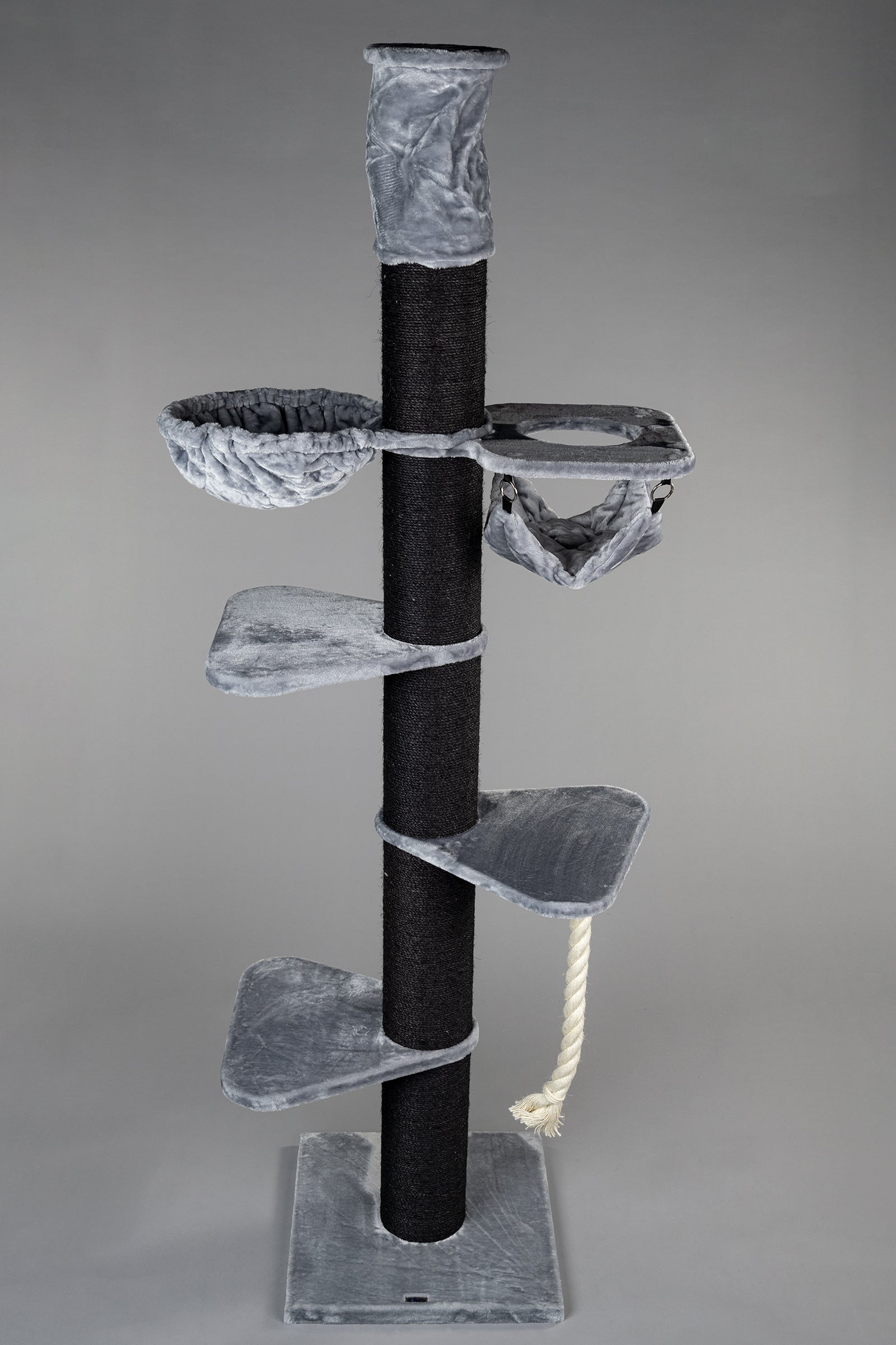 Krabpaal Maine Coon Tower Blackline Crown (Lichtgrijs)